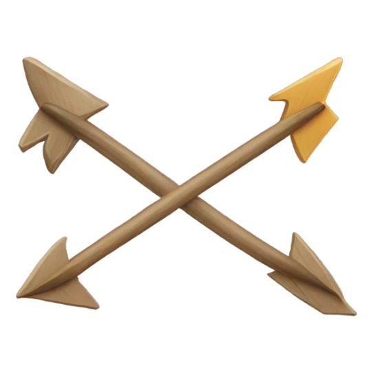 circle shape by 2 arrows sticker