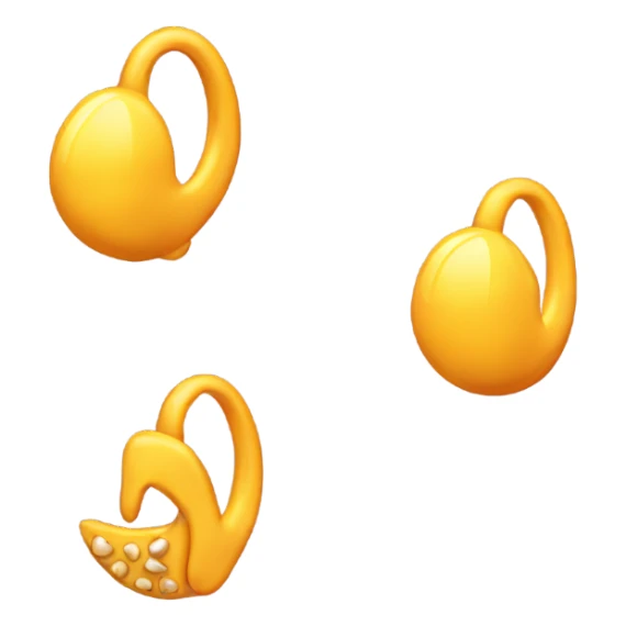 Ear with stud sticker