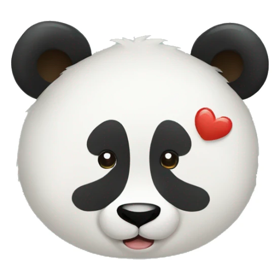 Panda amoureux sticker
