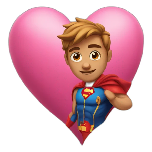 Superheart sticker