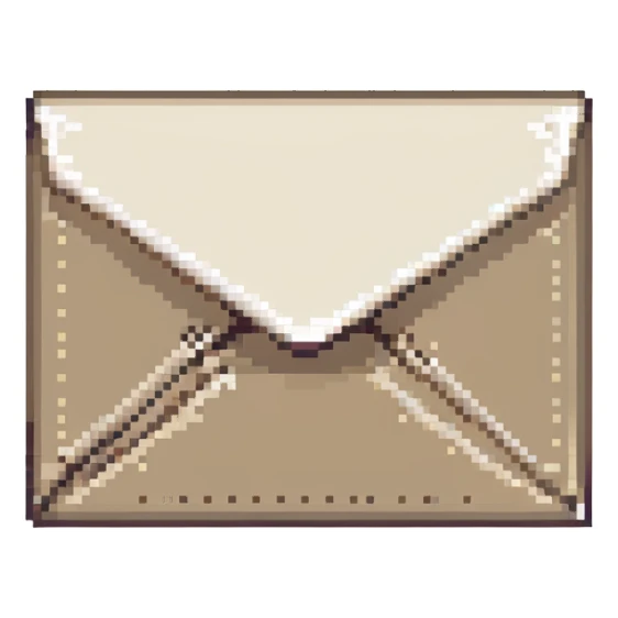 An envelope sticker