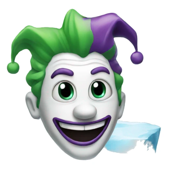 Joker on an iceberg sticker