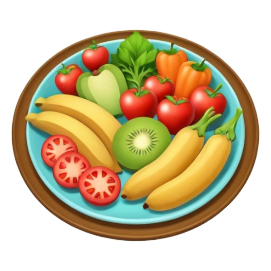 Healthy food sticker