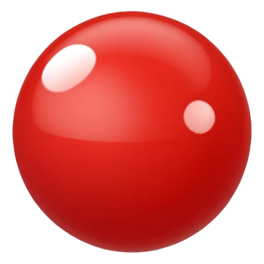 red plastic ball sticker