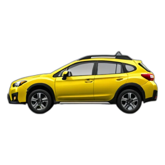 yellow-Subaru-crosstrek-side-view sticker