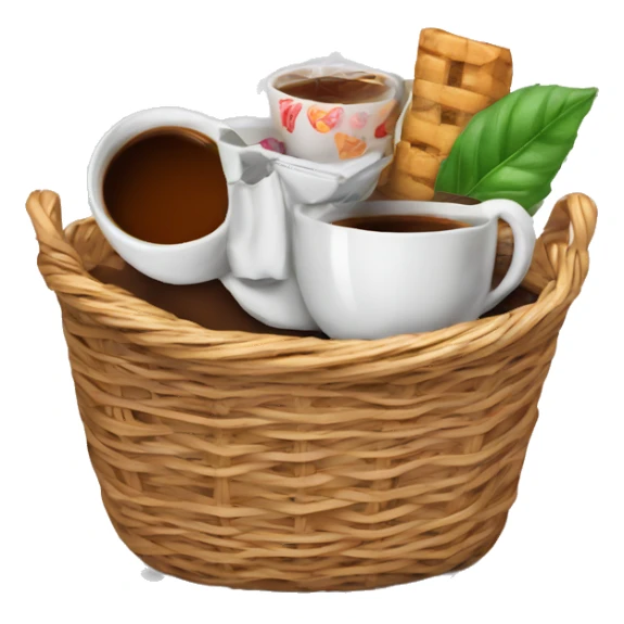Gift basket tea coffee sticker