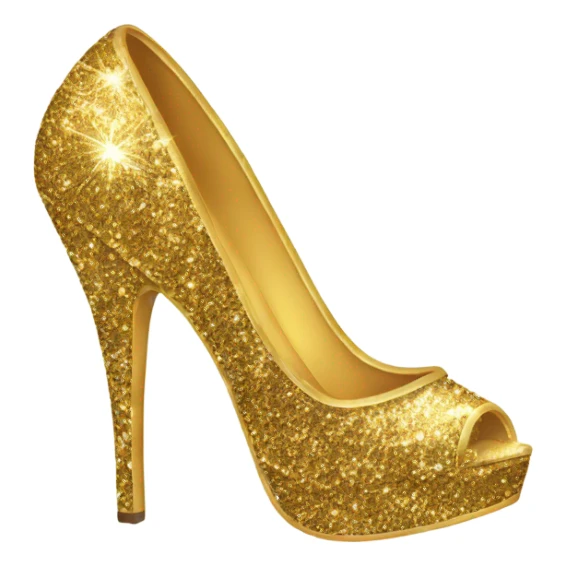 Very high glitter heels sticker