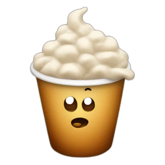 Sesame with coffee sticker