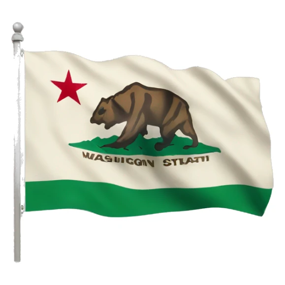 Washington State flag sticker