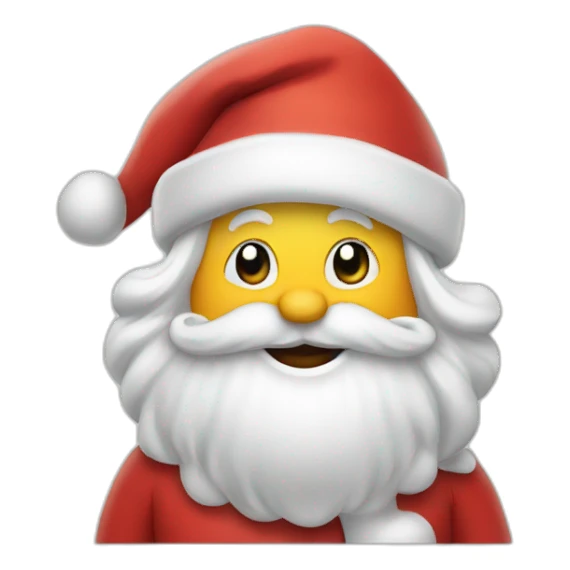 Jolly Santa says Hello sticker