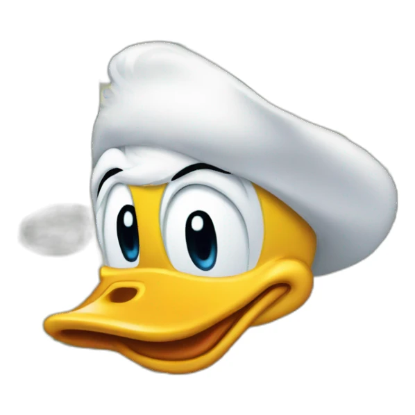 Donald duck money sticker