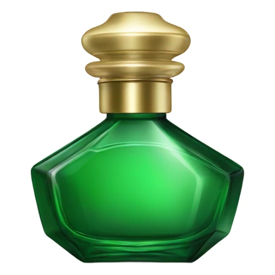 Perfume green bottle  sticker
