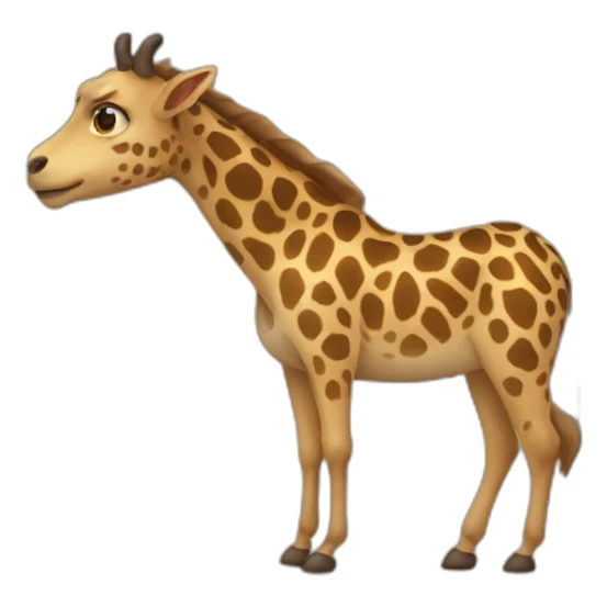 Žirafa s batohem sticker