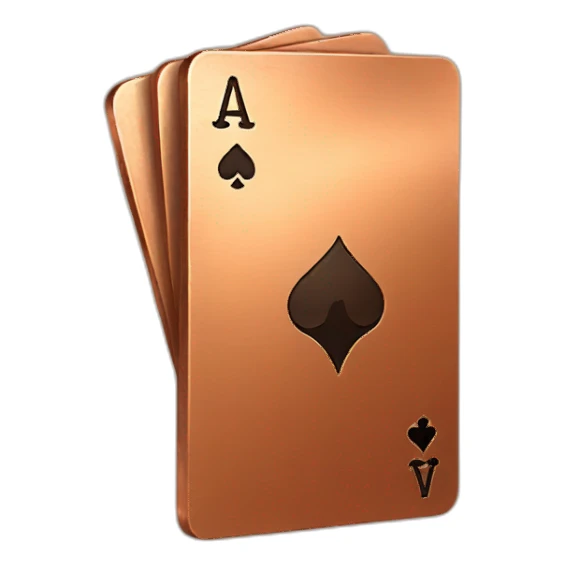 copper-poker-card sticker