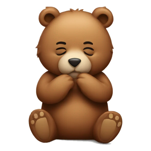 Bear kissing  sticker