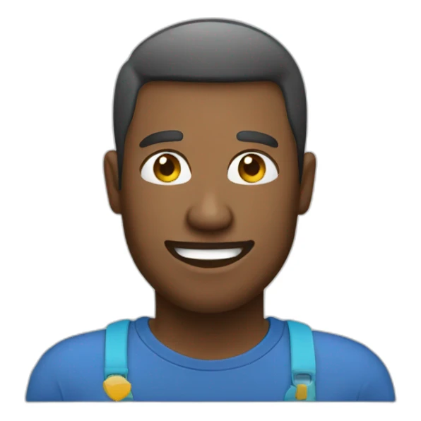 man with discount card sticker