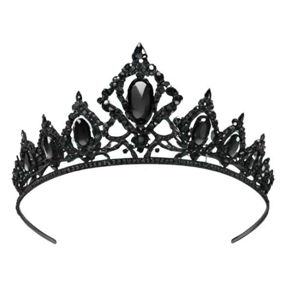 Black tiara sticker