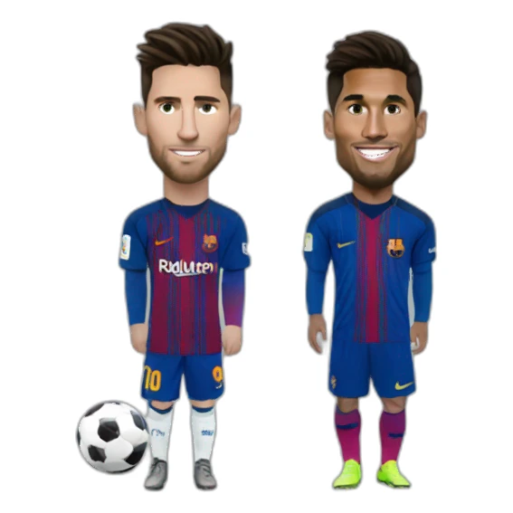 Cristiano sur Messi sticker