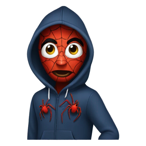 Spider hoodie  sticker