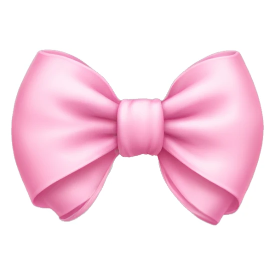 small baby pink bow sticker