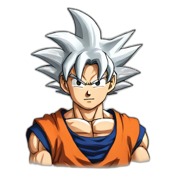 Goku from dragon ball anime sticker