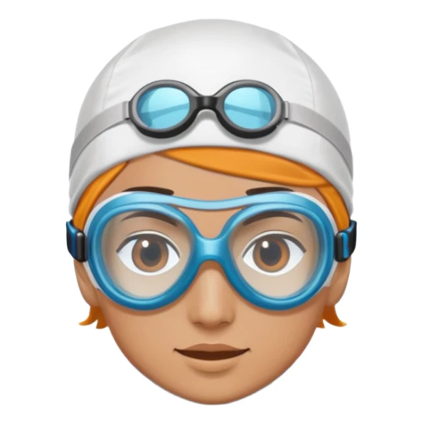 person swimming freestyle in pool sticker