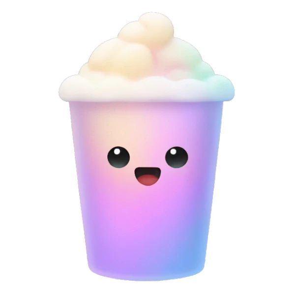 Pastel gradient hue boba sticker