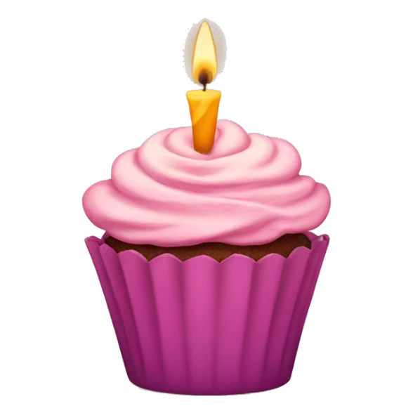 Cupcake with a candle 20 birthday sticker