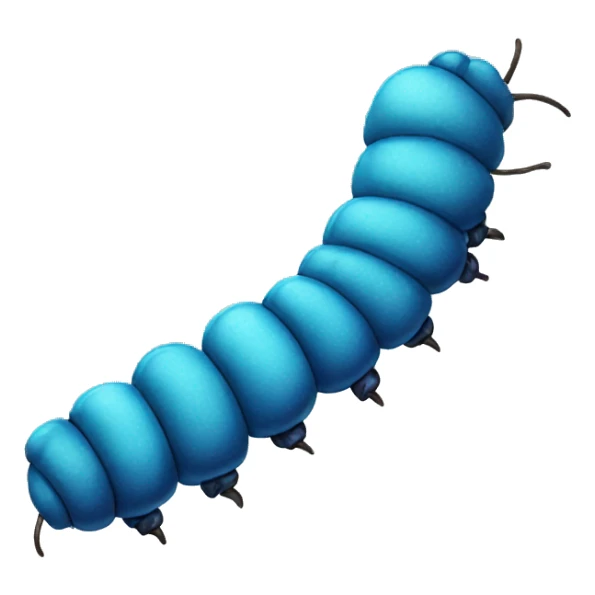 blue catepillar sticker