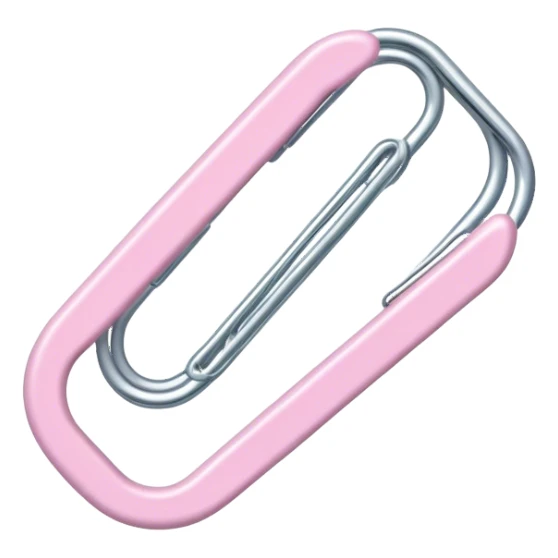 pastel paper clip sticker
