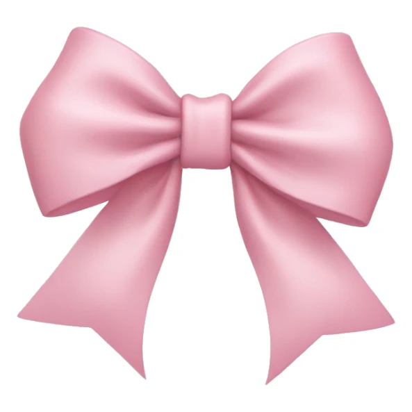 Light pink bow sticker