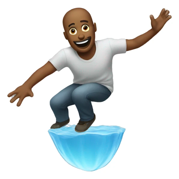 floating man sticker
