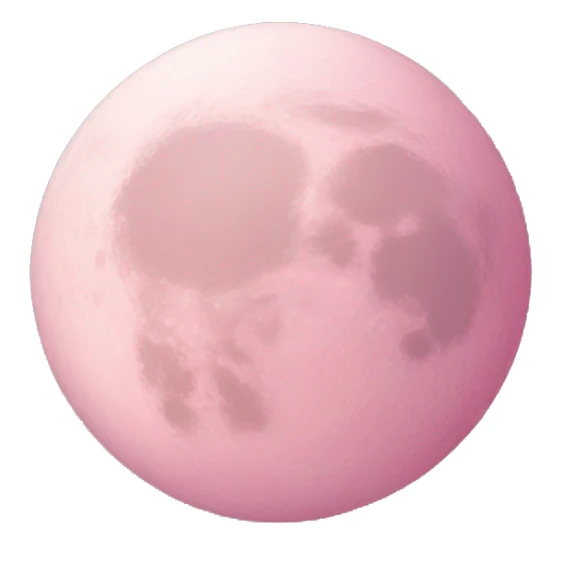 pastel pink moon sticker