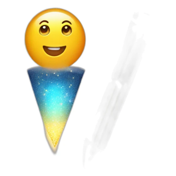 pencil and paper with magic sparkles sticker