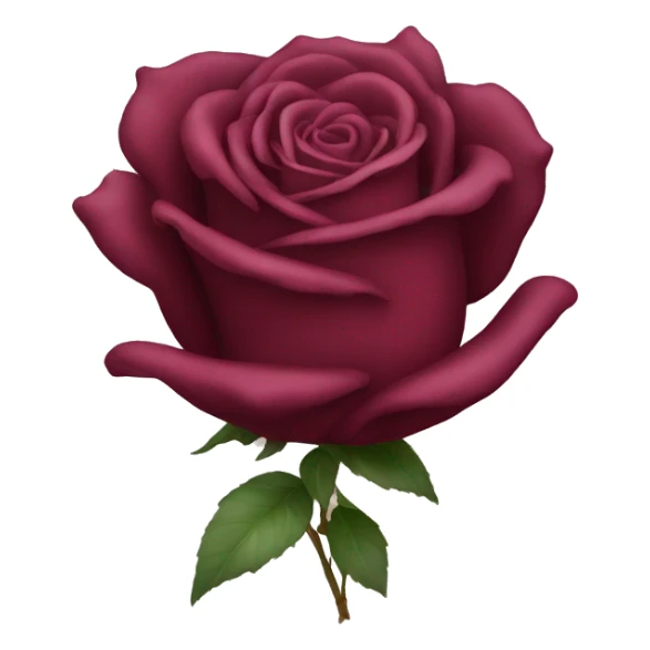 burgundy rose sticker