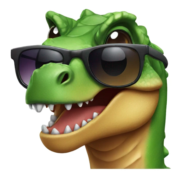 Dinosaur with sunglasses sticker