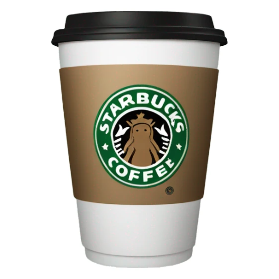Starbucks coffee cup sticker