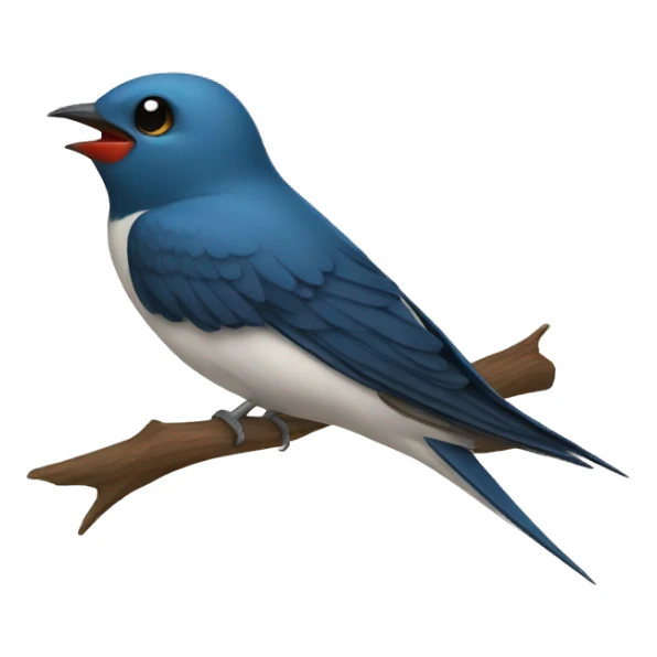 Swallow wearing hoodie sticker