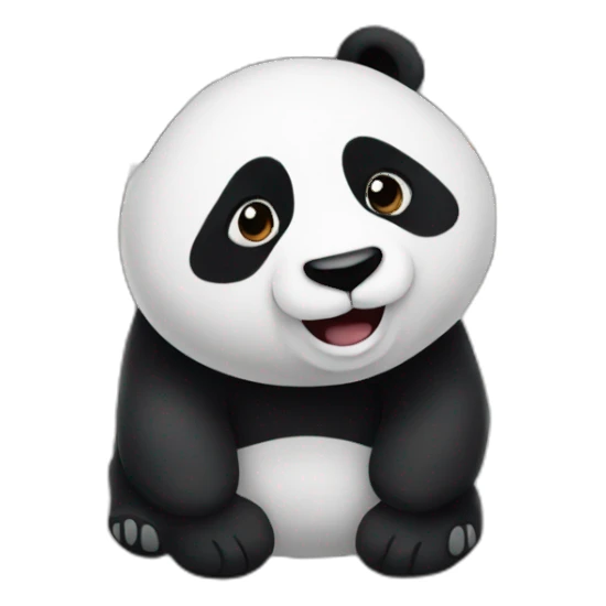 panda in the underground sticker