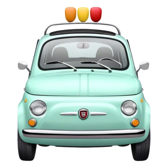 Fiat 500 Pastel  sticker