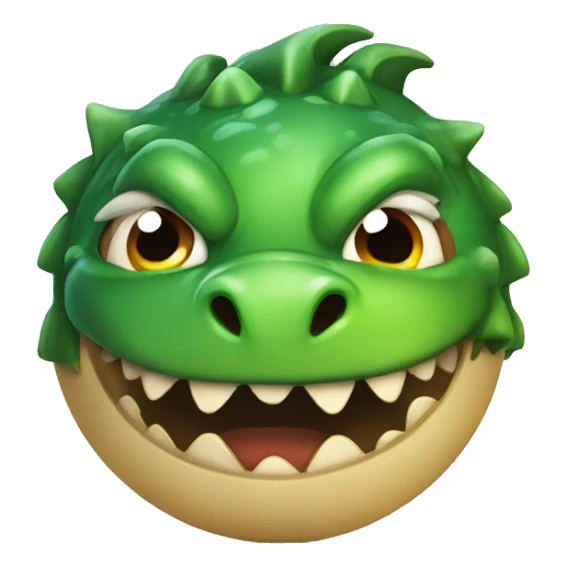 A dragon turned into a round ball  sticker