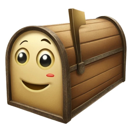 Old letter box Christmas  sticker