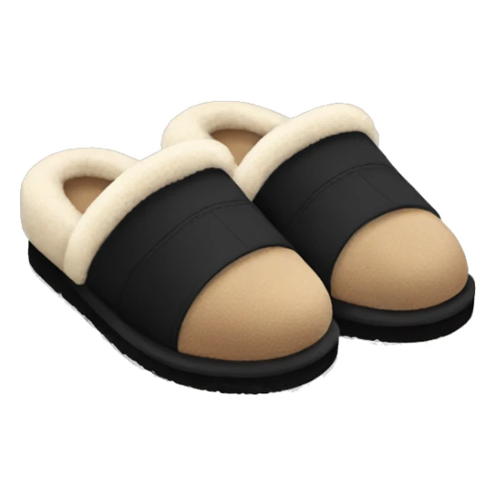 black UGG slippers sticker