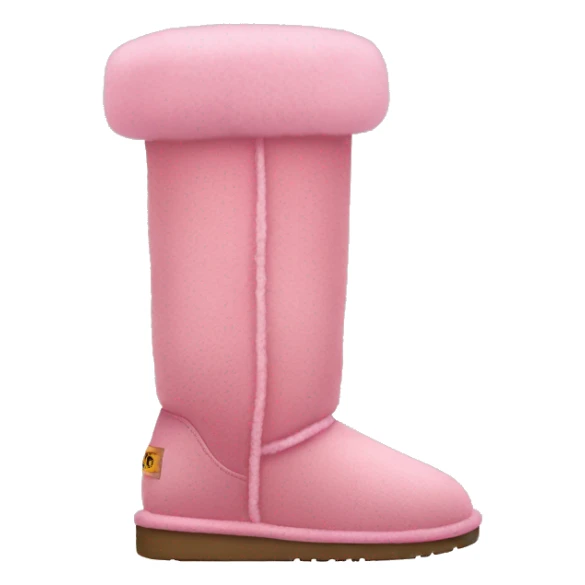 Ugg boots with pink fur sticker