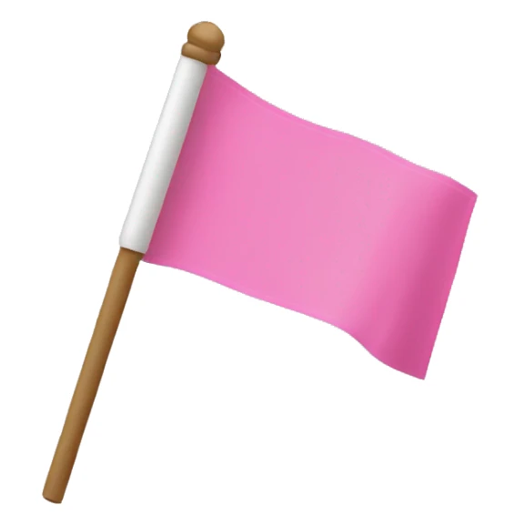 Pink flag sticker