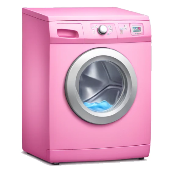 Pink washing machine  sticker