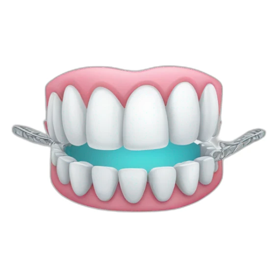 Dental braces sticker