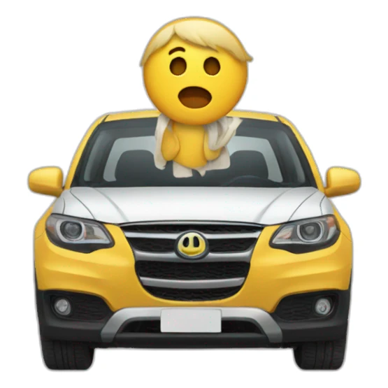 Auto de mensajeria sticker