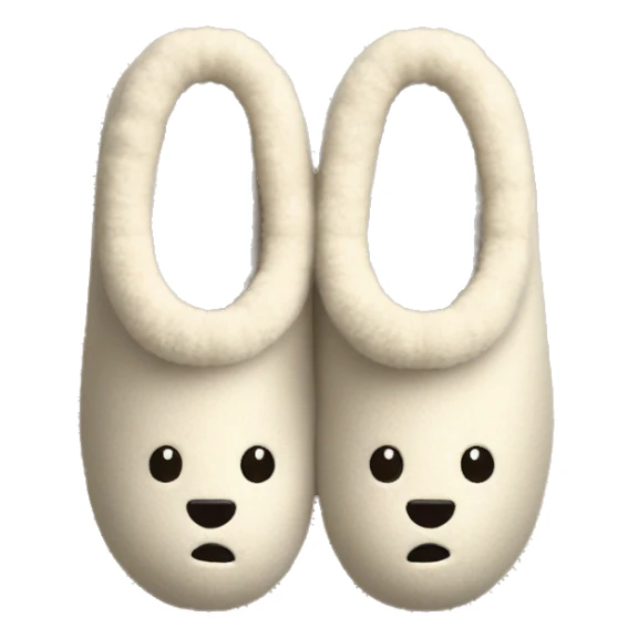 Cozy cute slippers for fall sticker