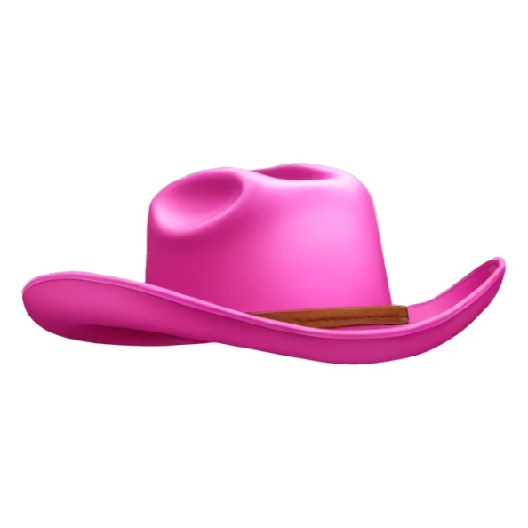 pink cowboy hat sticker
